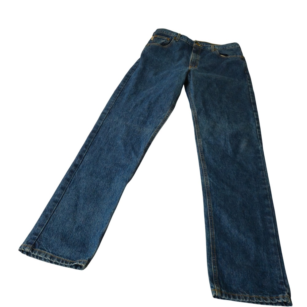 Carhartt Jeans Men 38 Blue Straight Leg Relaxed Fit Workwear Denim B18 DST
